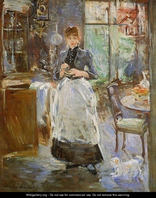 In The Dining Room 1886 - Berthe Morisot