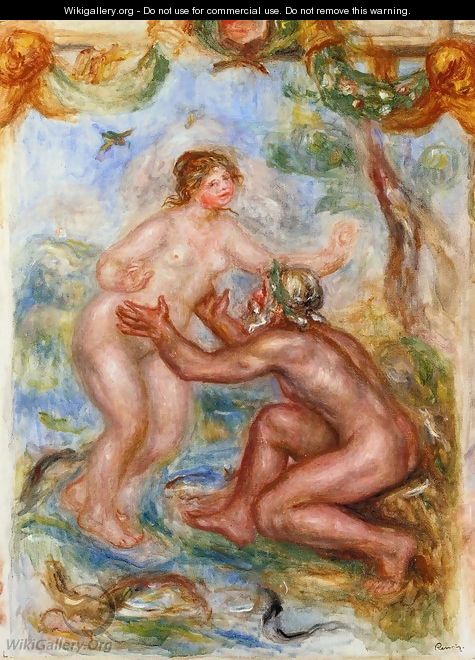 Study For The Saone Embraced By The Rhone - Pierre Auguste Renoir