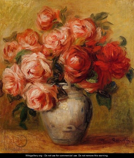 Still Life With Roses2 - Pierre Auguste Renoir