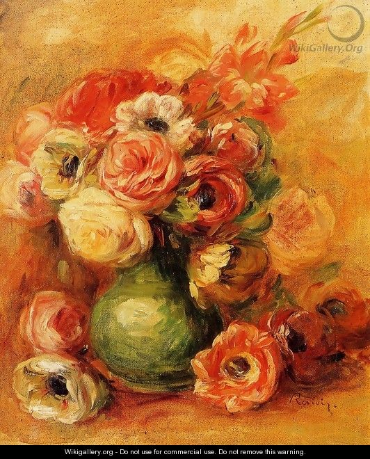 Still Life With Roses - Pierre Auguste Renoir