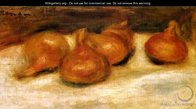 Still Life With Onions - Pierre Auguste Renoir