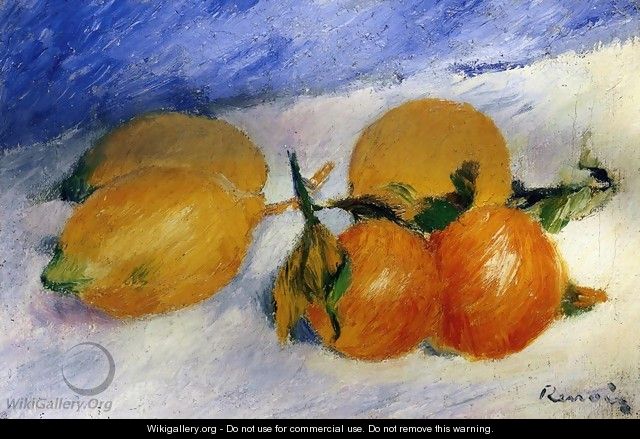 Still Life With Lemons And Oranges - Pierre Auguste Renoir