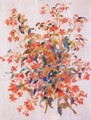 Still Life With Fuscias - Pierre Auguste Renoir
