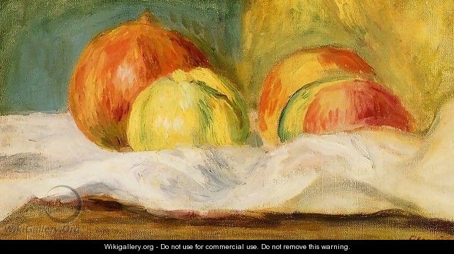 Still Life With Apples And Pomegranates - Pierre Auguste Renoir