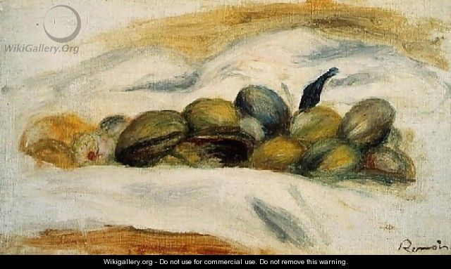 Still Life Almonds And Walnuts - Pierre Auguste Renoir