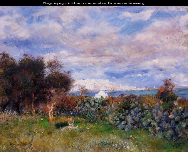 The Bay Of Algiers - Pierre Auguste Renoir