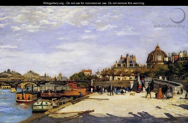 The Pont Des Arts And The Institut De France - Pierre Auguste Renoir