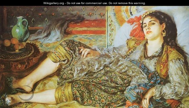 Odalisque Aka An Algerian Woman - Pierre Auguste Renoir