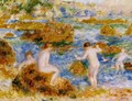 Nude Boys On The Rocks At Guernsey - Pierre Auguste Renoir