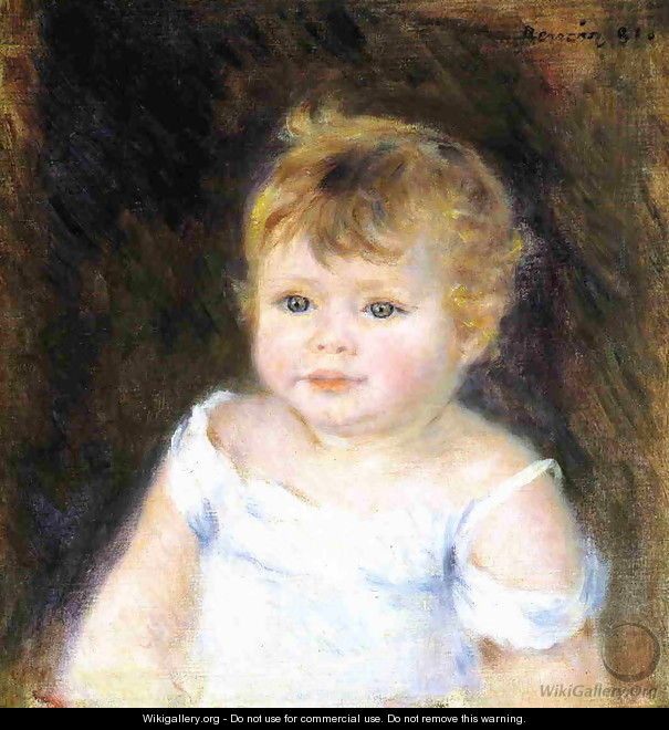 Portrait Of An Infant - Pierre Auguste Renoir