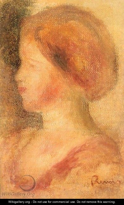 Portrait Of A Young Girl2 - Pierre Auguste Renoir