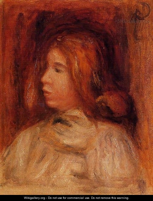 Portrait Of A Yong Girl - Pierre Auguste Renoir