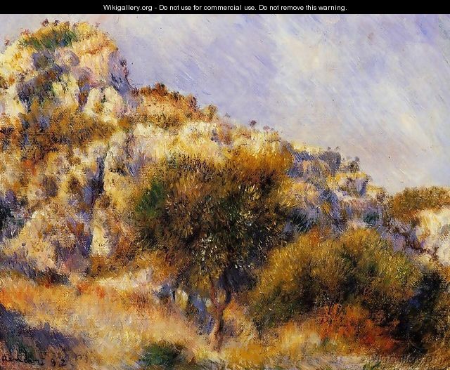 Rocks At L Estaque - Pierre Auguste Renoir