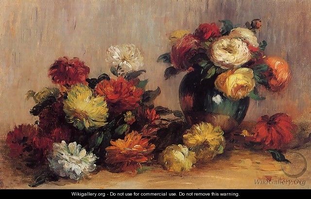 Sprays Of Flowers - Pierre Auguste Renoir