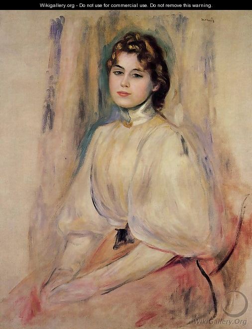 Seated Young Woman - Pierre Auguste Renoir