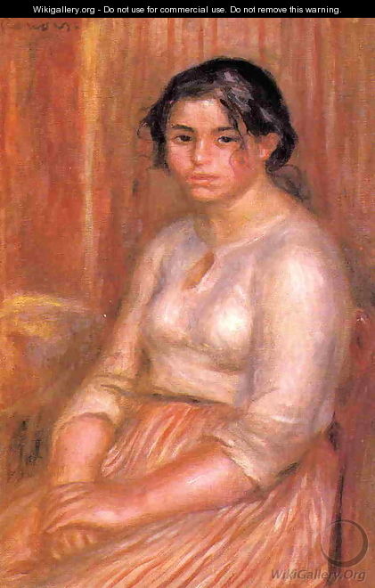 Gabrielle Seated - Pierre Auguste Renoir