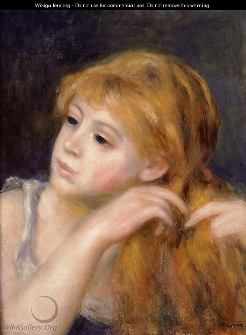 Head Of A Young Woman9 - Pierre Auguste Renoir