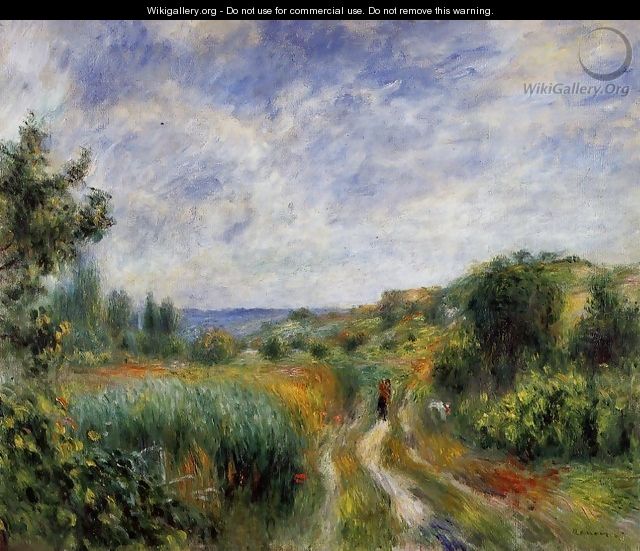 Landscape Near Essoyes - Pierre Auguste Renoir