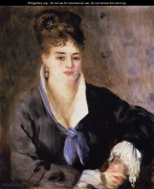 Lady In A Black Dress - Pierre Auguste Renoir
