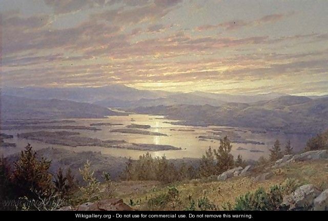 Lake Squam From Red Hill3 - William Trost Richards