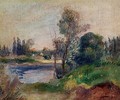 Banks Of The River - Pierre Auguste Renoir