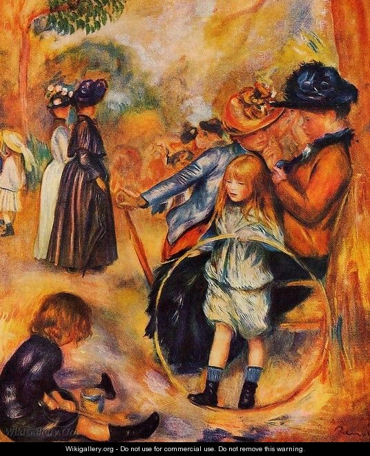 At The Luxembourg Gardens - Pierre Auguste Renoir