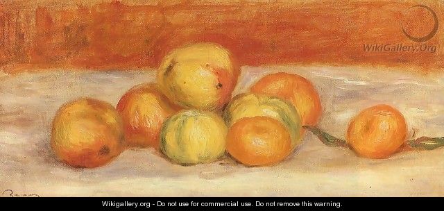 Apples And Manderines - Pierre Auguste Renoir