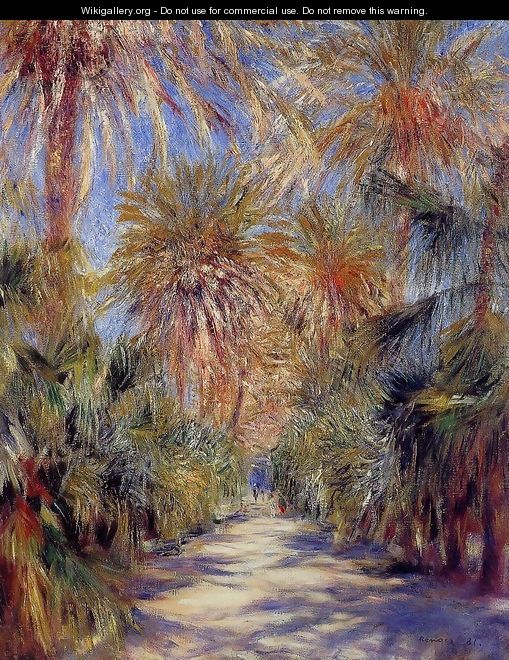 Algiers The Garden Of Essai - Pierre Auguste Renoir
