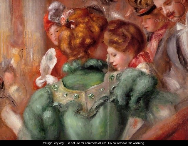A Box In The Theater Des Varietes - Pierre Auguste Renoir