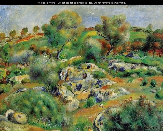 Breton Landscape - Pierre Auguste Renoir