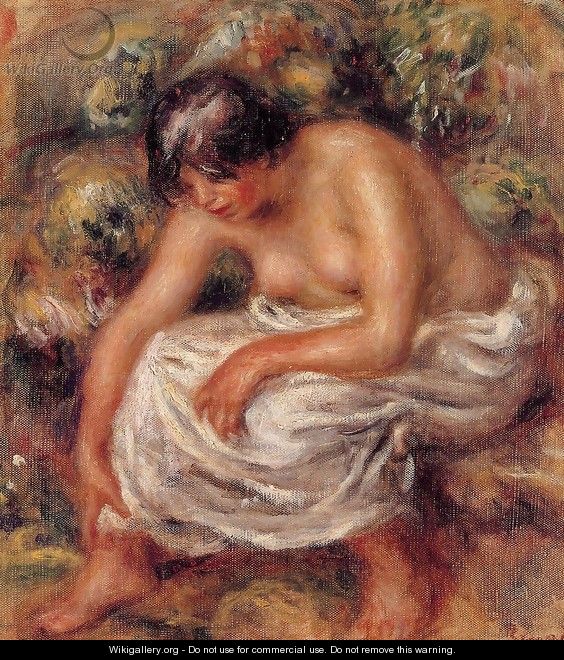 Bathing - Pierre Auguste Renoir