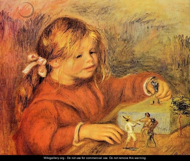 Claude Renoir Playing - Pierre Auguste Renoir