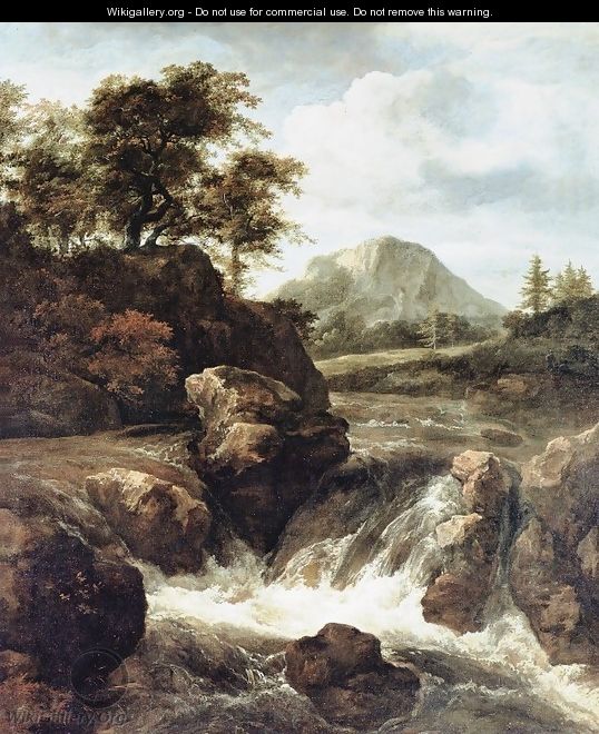 A Waterfall - Jacob Van Ruisdael