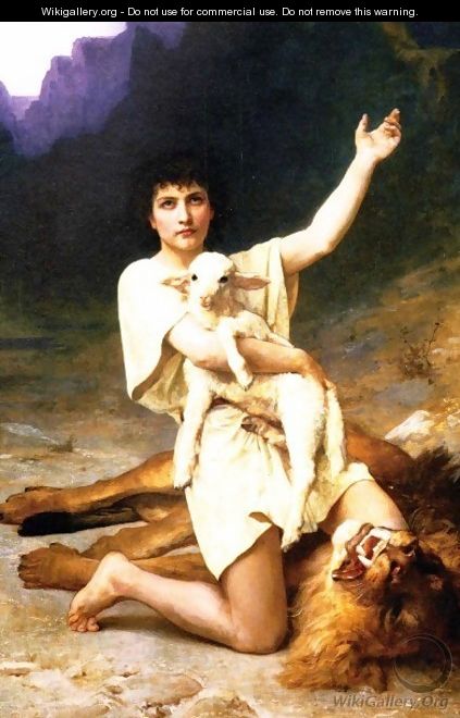 The Shepherd David - Elizabeth Jane Gardner Bouguereau
