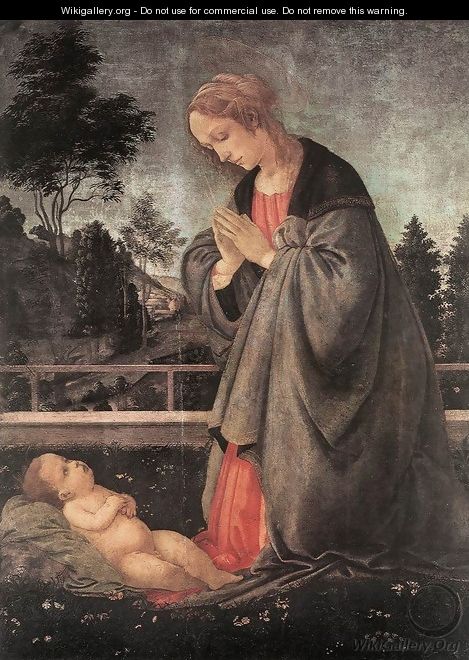 Adoration of the Child c. 1483 - Filippino Lippi