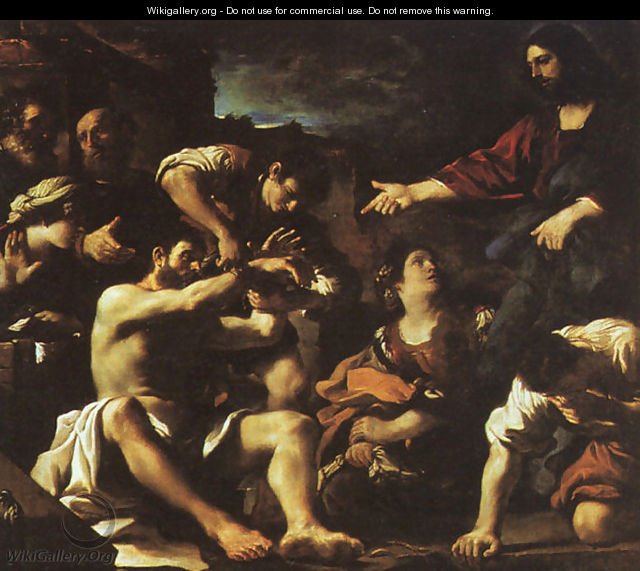 Raising Of Lazarus 1619 - Giovanni Francesco Guercino (BARBIERI)