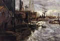 End Of The Pier New York Harbor - John Henry Twachtman