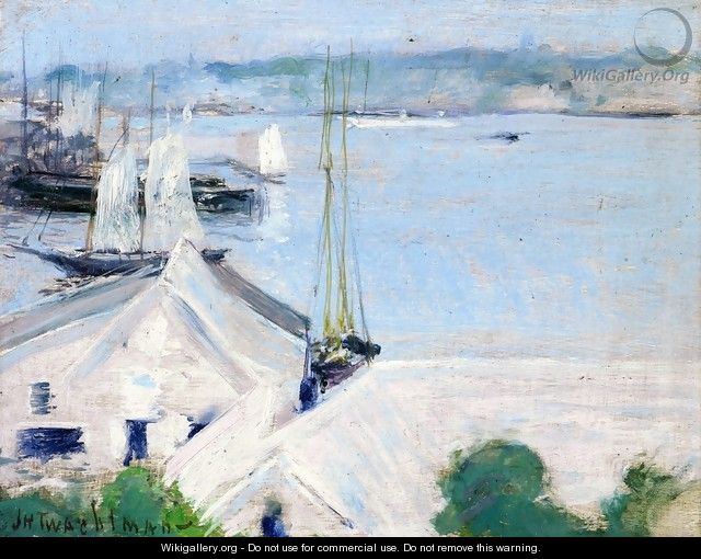 Boats At Anchor - John Henry Twachtman