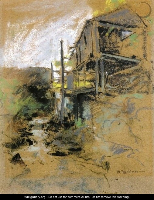 Abandoned Mill Branchville Connecticut - John Henry Twachtman