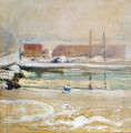 View From The Holley House Winter - John Henry Twachtman