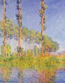 Three Poplar Trees Autumn Effect - Claude Oscar Monet