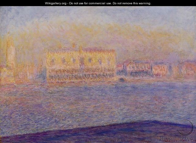 Venice The Doges Palace Seen From San Giorgio Maggiore - Claude Oscar Monet