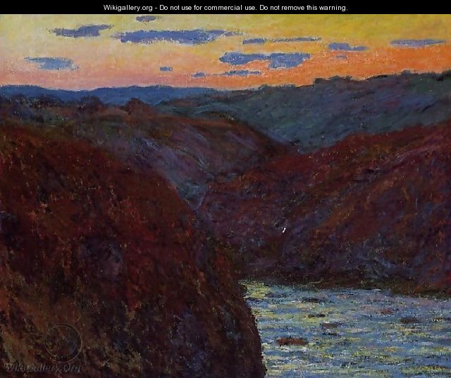 Valley Of The Creuse Sunset2 - Claude Oscar Monet