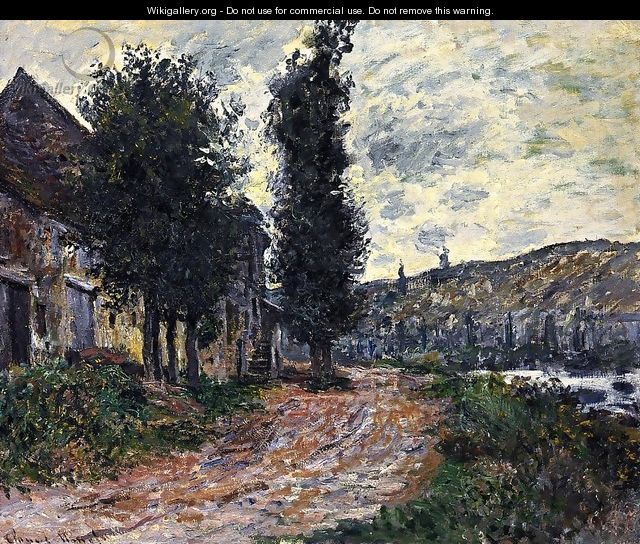 Tow Path At Lavacourt - Claude Oscar Monet