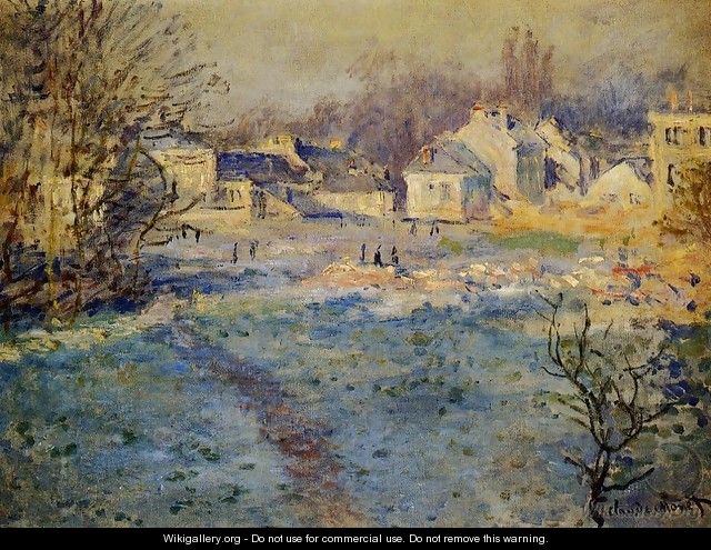 White Frost - Claude Oscar Monet