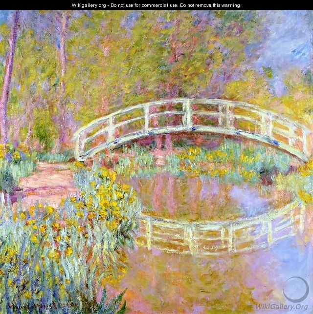 The Bridge In Monets Garden - Claude Oscar Monet