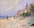 The Boardwalk At Trouville - Claude Oscar Monet