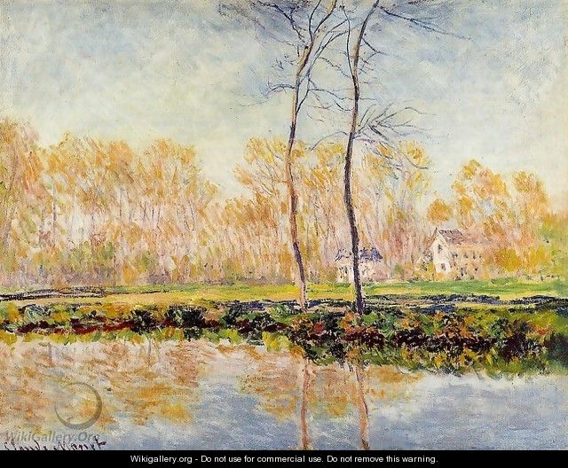 The Banks Of The River Epte At Giverny - Claude Oscar Monet