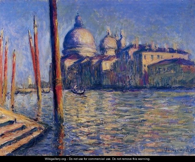 The Grand Canal And Santa Maria Della Salute - Claude Oscar Monet