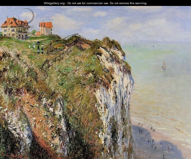 The Cliff At Dieppe - Claude Oscar Monet